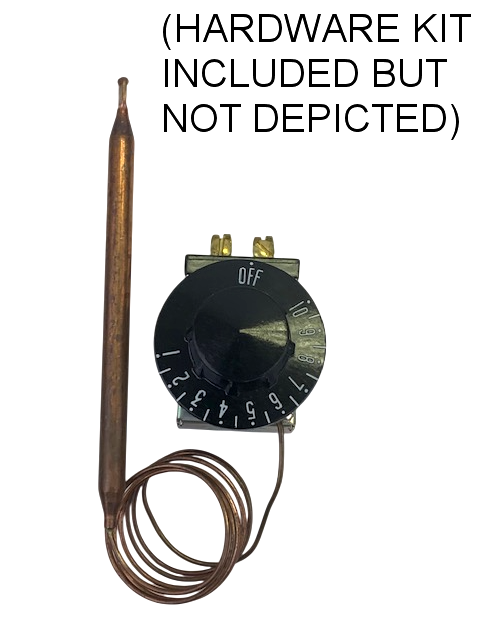 E-1031-K: 30°-110°F SPST Heating Line Voltage Mechanical Thermostat, 120 to 240VAC, 25A MAX.