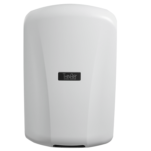 ThinAir® Excel TA-ABS Hand Dryer (110/120VAC) - White Polymer (ABS) Anti-Microbial Cover, Surface-Mounted ADA-Compliant, High-Speed Automatic