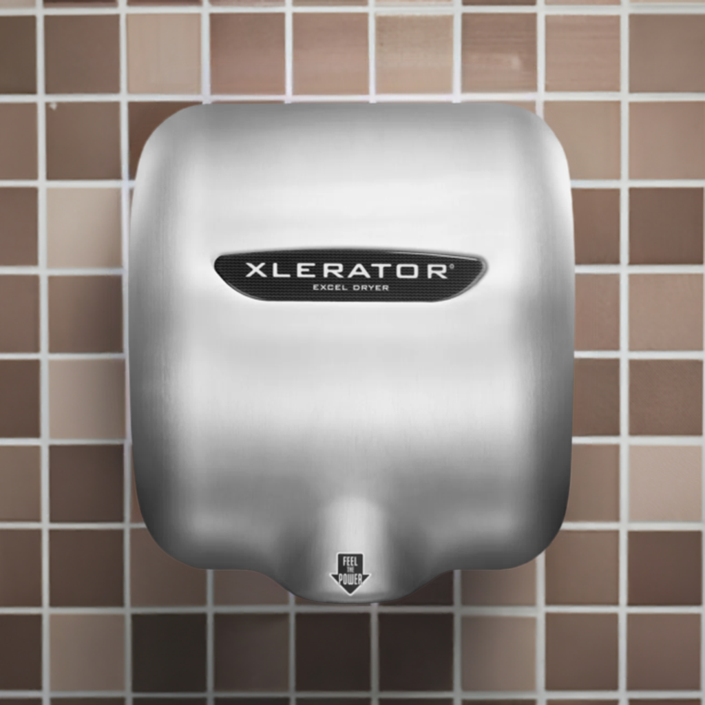 【トリ】XL SAPEur BULE HEAD HAMADA XLERATOR® Excel Hand Dryer with a Brushed Stainless Steel Cover