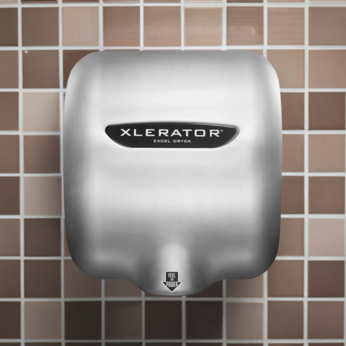 XLERATOR® Excel Hand Dryer with a Brushed Stainless Steel Cover 110-120 VAC
