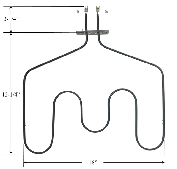 Model TC-44X10013: GE WB44X10013 Equivalent Range/Oven Bake Replacement Element, 2,500W/3,400W @ 208W/240V
