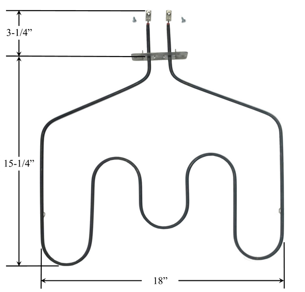 Model TC-44X10013: GE WB44X10013 Equivalent Range/Oven Bake Replacement Element, 2,500W/3,400W @ 208W/240V