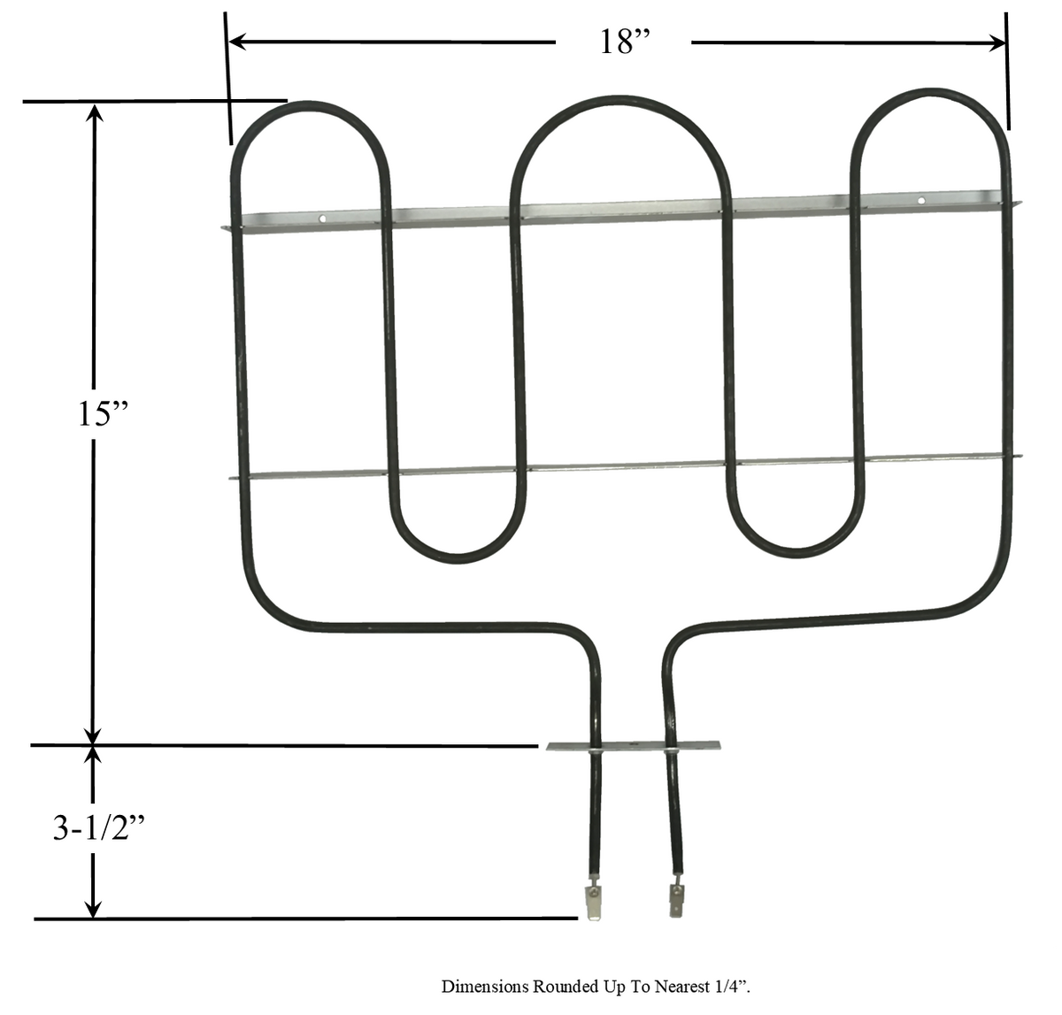 WhirlpoolMaytag 74011117 Range/Oven Broil Replacement Element — Therm