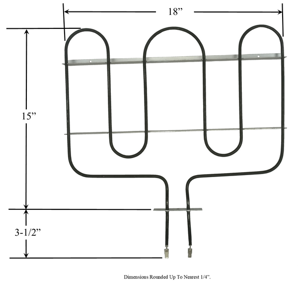 Model TC-74011117: Whirlpool-Maytag 74011117 Range/Oven Broil Replacement Element, 3,600W @ 240V