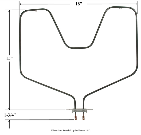 Model TC-44X5099: GE WB44X5099 Equivalent Range/Oven Bake Replacement Element, 2,382 / 2,585 W @ 240 / 250 V