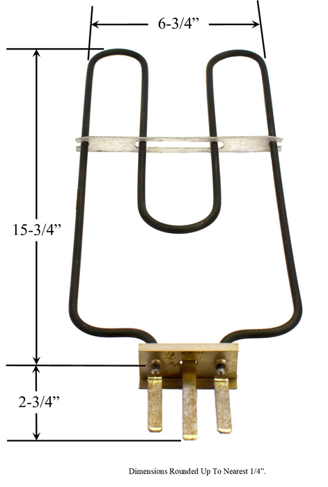 Model TC-4870: Whirlpool CH4870 Equivalent Range/Oven Vintage Broil Replacement Element, 1,500W @ 240V