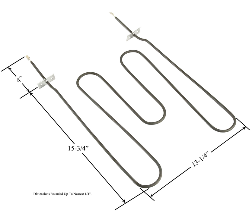 Model TC-2837: Kenmore 22239 Range/Oven Broil Replacement Element, 2,800W/2,100W @ 240V/208V