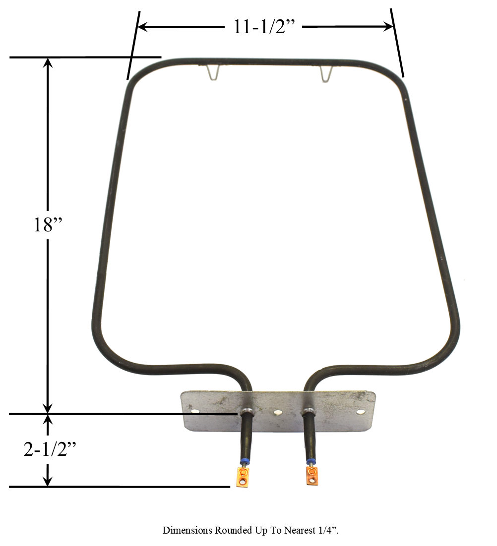 Dwyer 925012/KA90T Range/Oven Bake Replacement Element, 2,250W 208V