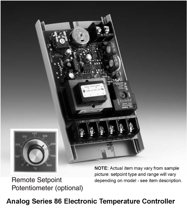Athena Series 86: 0° to 1,000°F Electronic Adjustable High-Limit Controller With 48" Remote Setpoint, and High Limit Reset Button