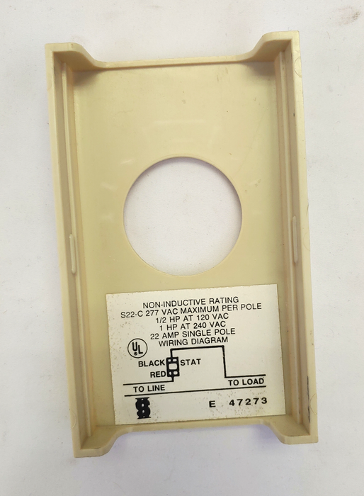 Beige Replacement Cover For Honeywell S22C Wall-Mounted Thermostat, 90°-50°F