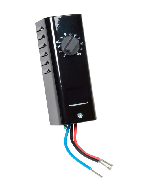 Model KTD-110: TPI KTD110 Rugged SPDT Heat or Cool Hard-Wire Bi-Metal Thermostat, -10°F to 100°F, 22 Amps @ 125-250 VAC Res.