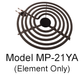 Model MP-21YA: Whirlpool WP3191454 Equivalent Replacement 8" Surface Element For Ranges/Ovens, 2,100W / 1,575W @ 240V / 208V - Element Only