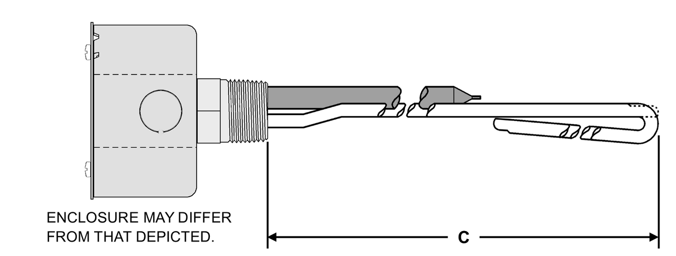 Unregulated 1" NPT Screw Plug Immersion Heaters (No Thermostat Temperature Control)