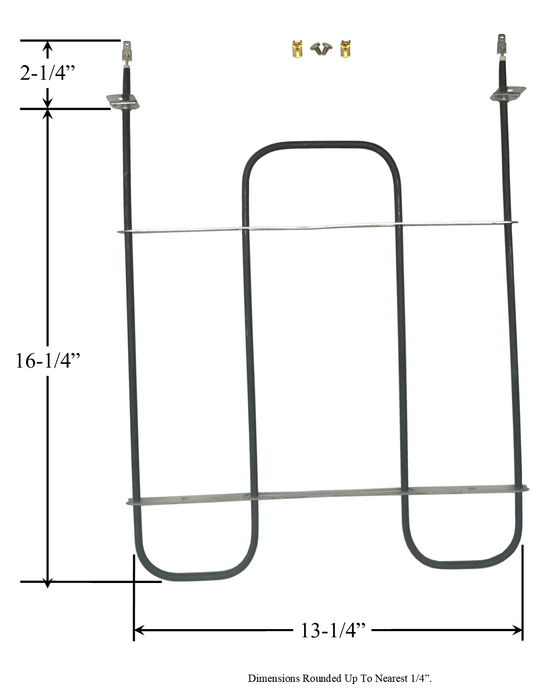 Model TC-329: Whirlpool 4333168 Equivalent Range/Oven Broiler Replacement Element, 2,250/3,000W @ 208/240V